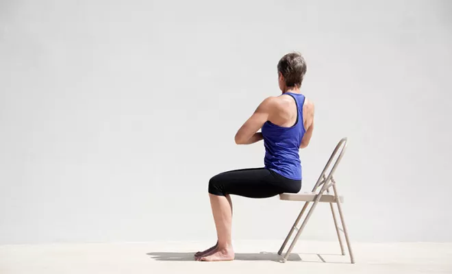 Séance de chaise Yoga en entreprise, Marcq-en-Barœul, Côté Réflexologie - Virginie Lamy